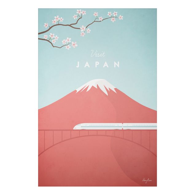 Print on aluminium - Travel Poster - Japan