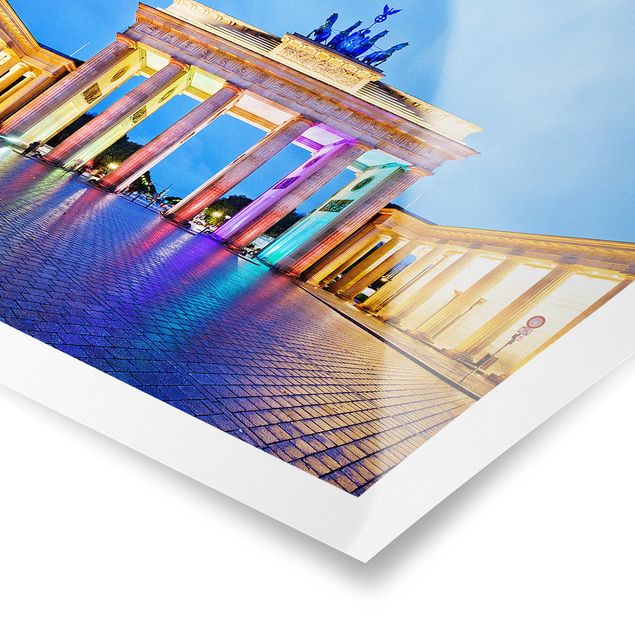 Poster - Illuminated Brandenburg Gate