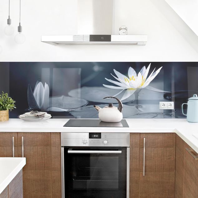 Kitchen wall cladding - Lotus Reflection In The Water