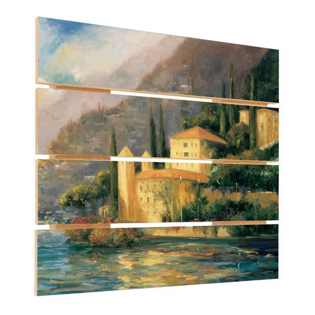 Print on wood - Italian Countryside - Country House