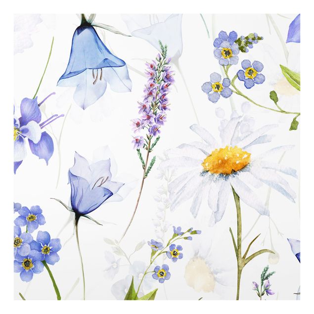 Splashback - Meadow With Bluebells - Square 1:1