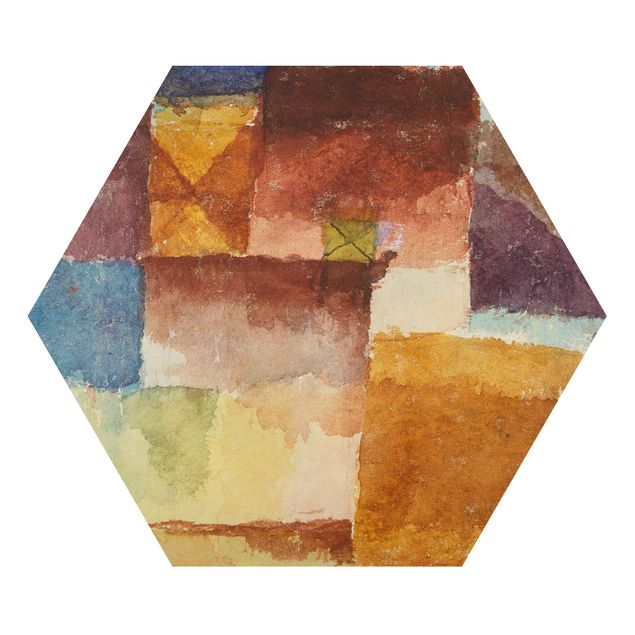 Alu-Dibond hexagon - Paul Klee - In the Wasteland