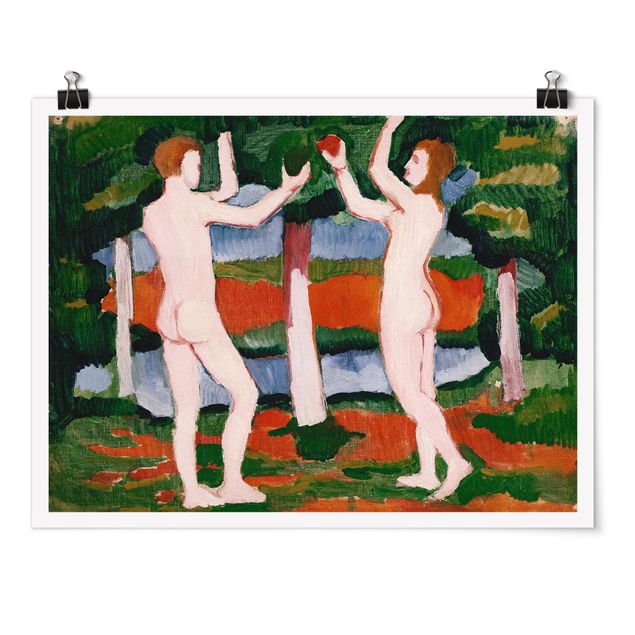 Poster - August Macke - Adam And Eve