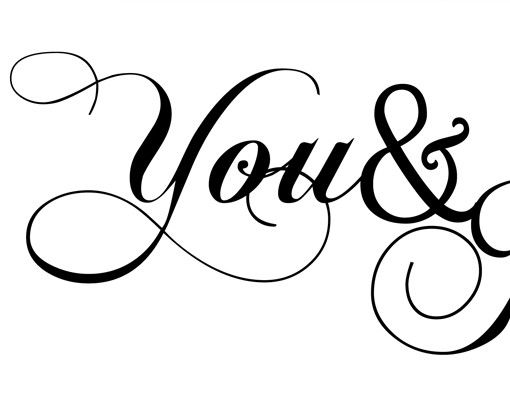 Wall decal No.1420 You and Me