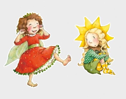 Wall stickers No.677 Little Strawberry Strawberry Fairy - A Sunny Day
