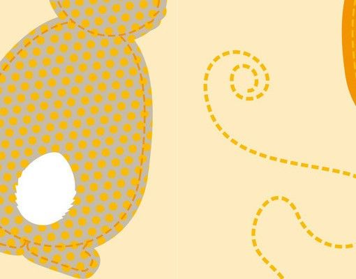 Letterbox - Yellow Bunny Pattern