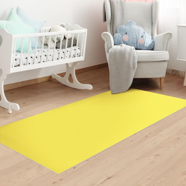Runner rugs Colour Lemon Yellow