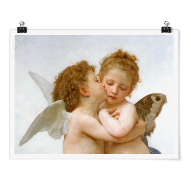 Poster - William Adolphe Bouguereau - The First Kiss