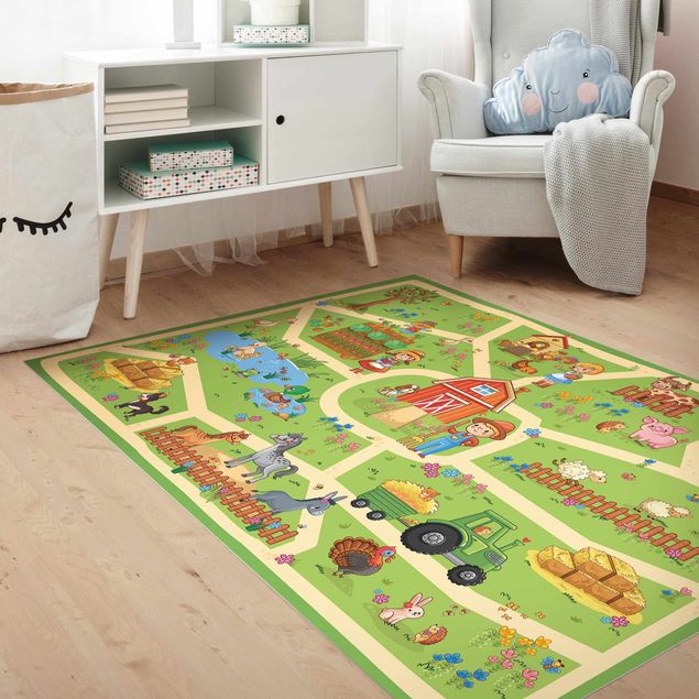playmat rug Playoom Mat Farm - Let´s Go Around
