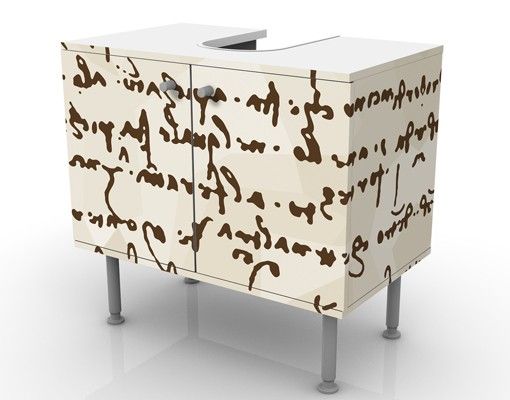 Wash basin cabinet design - Da Vinci Manuscript