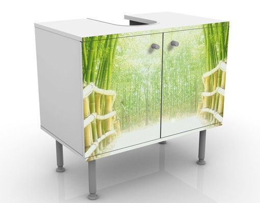 Wash basin cabinet design - Bamboo Way