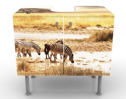 Wash basin cabinet design - Zebras' lives