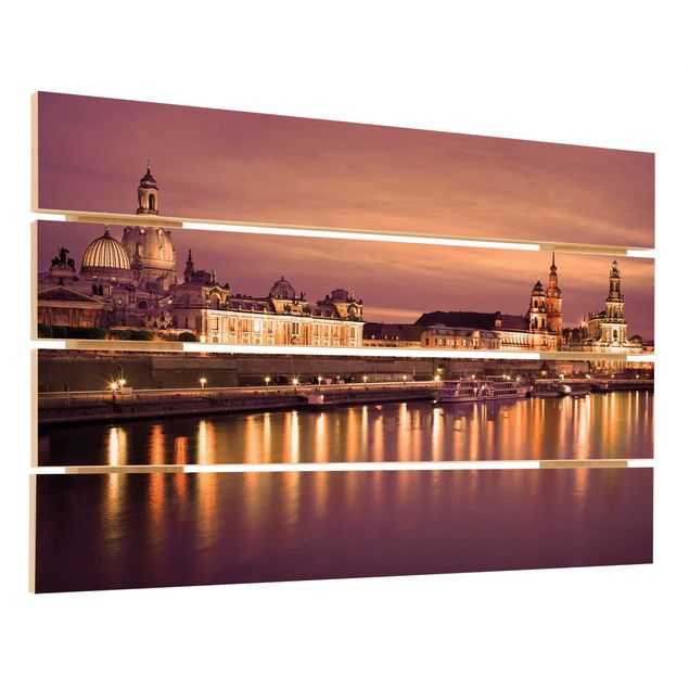 Print on wood - Canaletto Dresden