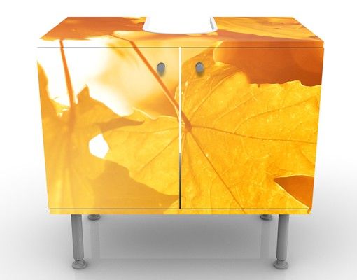 Wash basin cabinet design - Autumn Leaves