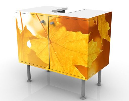 Wash basin cabinet design - Autumn Leaves
