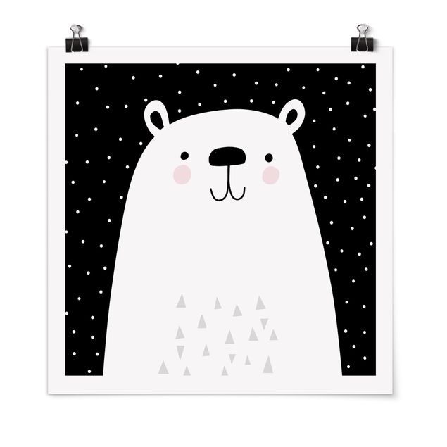 Poster - Zoo With Patterns - Polar Bear
