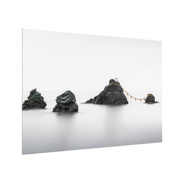 Glass splashback Meoto Iwa - The Married Couple Rocks