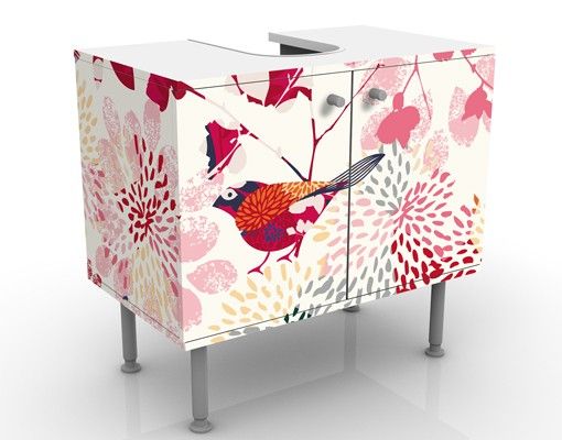 Wash basin cabinet design - Fancy Birds