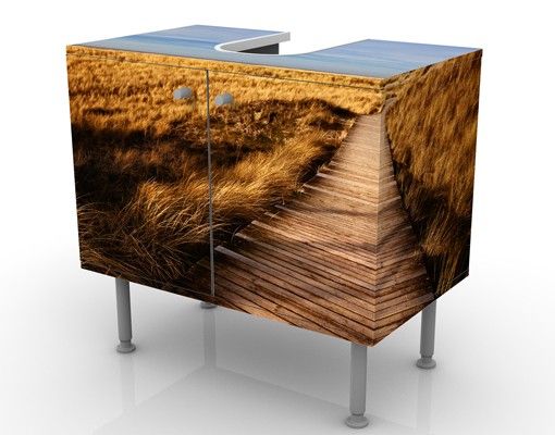 Wash basin cabinet design - Dune Path On Sylt
