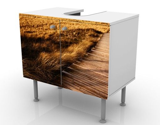 Wash basin cabinet design - Dune Path On Sylt