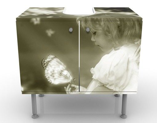 Wash basin cabinet design - Elf child on the fairytale river