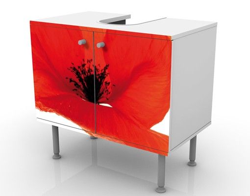 Wash basin cabinet design - Charming Poppies
