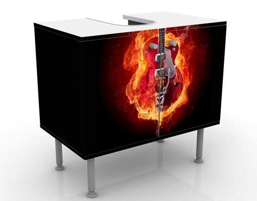 Wash basin cabinet design - Guitar In Flames