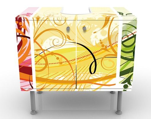 Wash basin cabinet design - Glory Colours