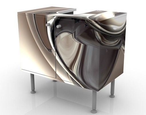 Wash basin cabinet design - Glossy