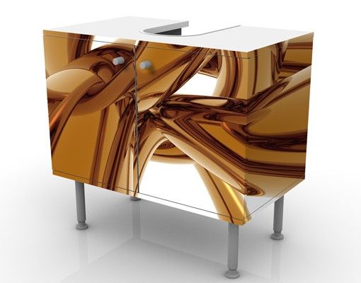 Wash basin cabinet design - Golden Brilliance