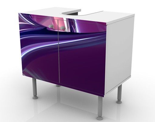 Wash basin cabinet design - Circles In Purple