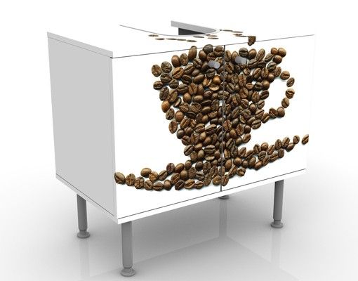 Wash basin cabinet design - Coffee Beans Cup