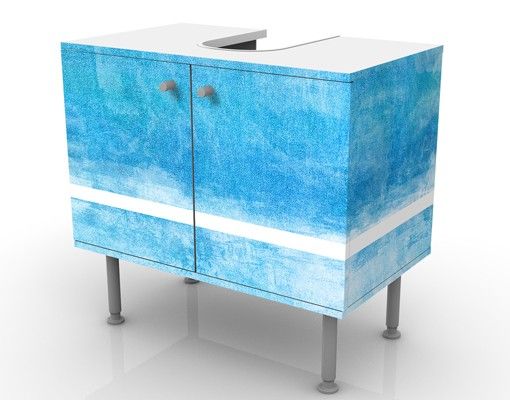Wash basin cabinet design - Colour Harmony Blue