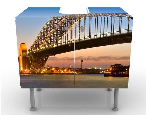 Wash basin cabinet design - Harbor Bridge In Sydney