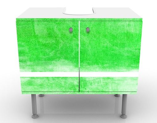 Wash basin cabinet design - Colour Harmony Green