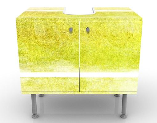 Wash basin cabinet design - Colour Harmony Yellow