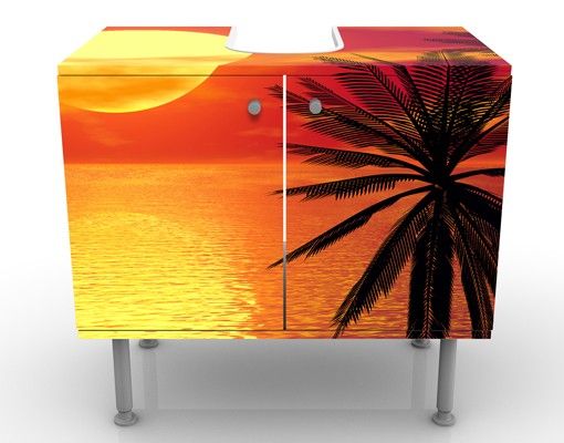 Wash basin cabinet design - Caribbean sunset