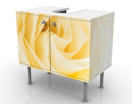 Wash basin cabinet design - White Rose