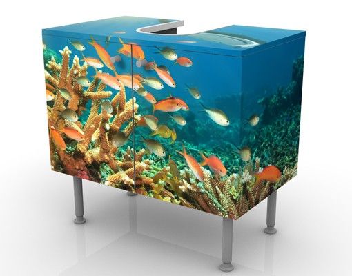 Wash basin cabinet design - Coral reef