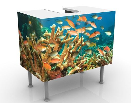 Wash basin cabinet design - Coral reef