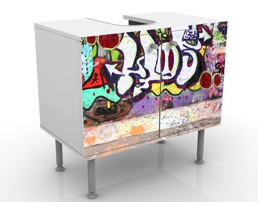 Wash basin cabinet design - Graffiti