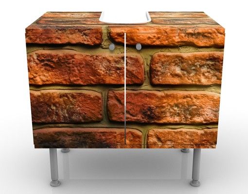 Wash basin cabinet design - Bricks