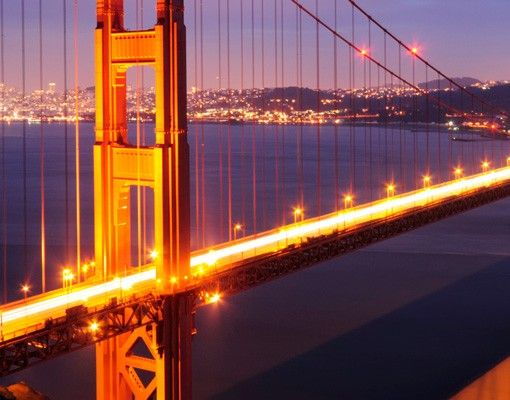 Wash basin cabinet design - Golden Gate Bridge At Night
