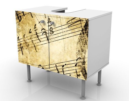 Wash basin cabinet design - Music Note