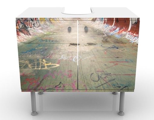 Wash basin cabinet design - Skate Graffiti