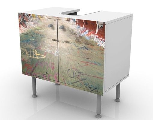 Wash basin cabinet design - Skate Graffiti