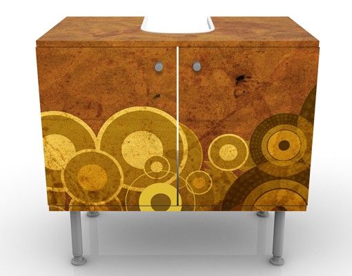 Wash basin cabinet design - Golden Circles