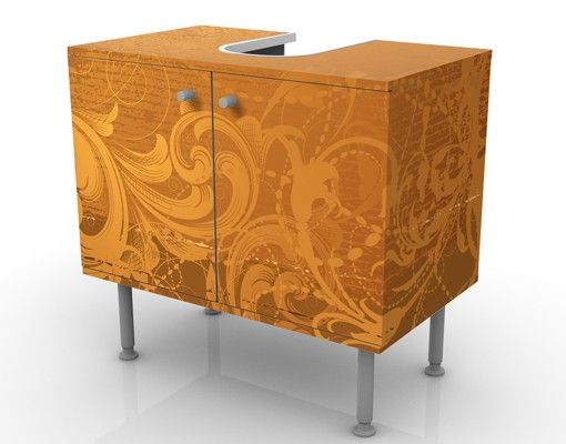 Wash basin cabinet design - Golden Baroque