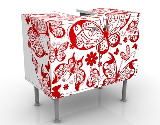 Wash basin cabinet design - Heart Of Butterflies