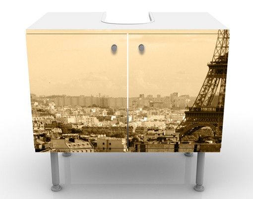 Wash basin cabinet design - I love Paris